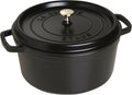 Staub 7-Qt Dutch Oven, Serves up to 7-8 People, Oven Safe to 500°F, Black