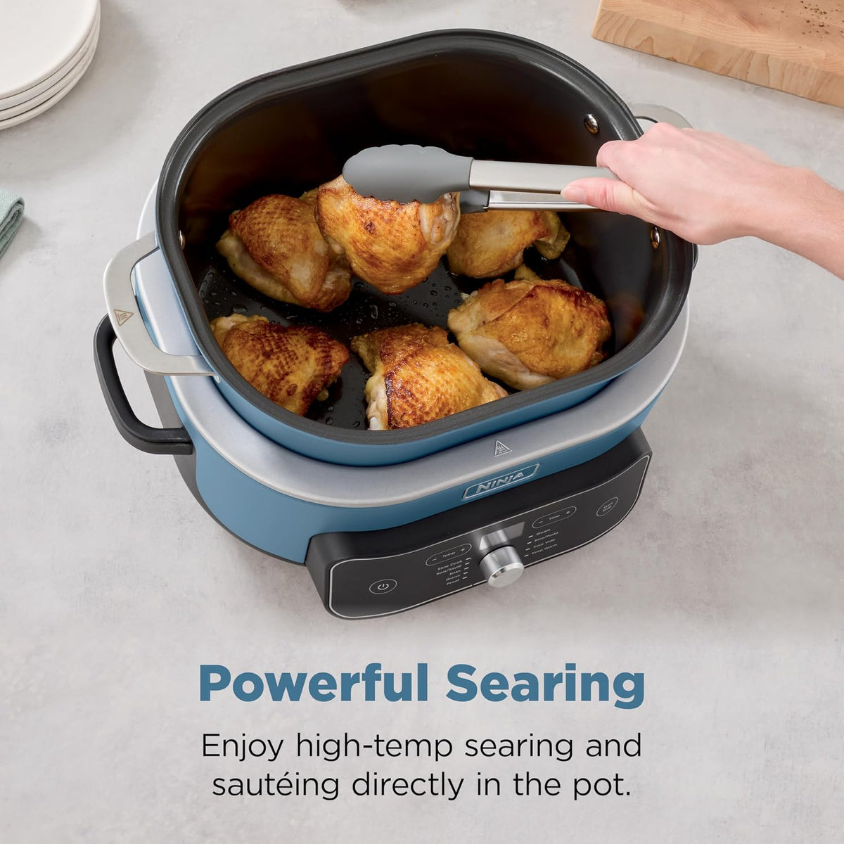 Ninja® PossibleCooker™ PRO Plus 9-in-1, 8.5-qt, Blue Macaron, MC2001