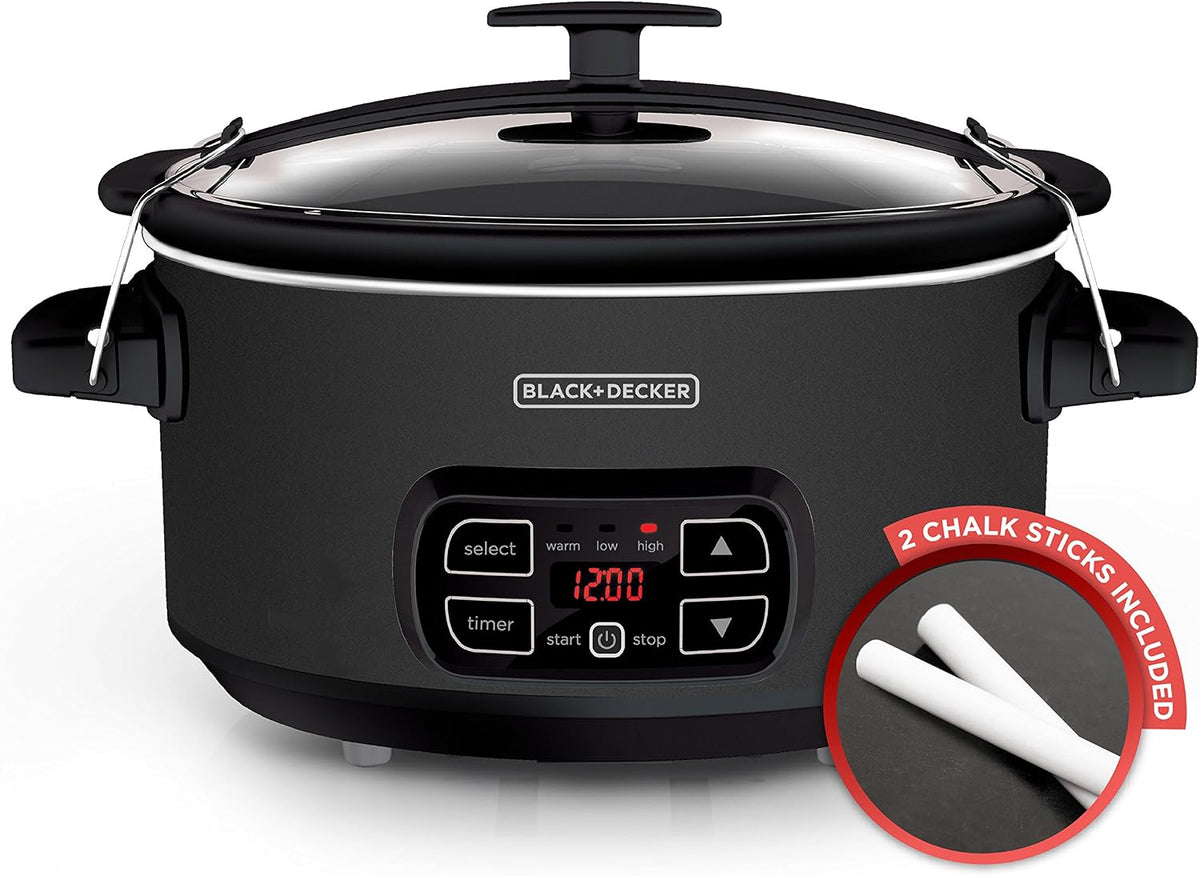 BLACK+DECKER 7-Quart Chalkboard Slow Cooker