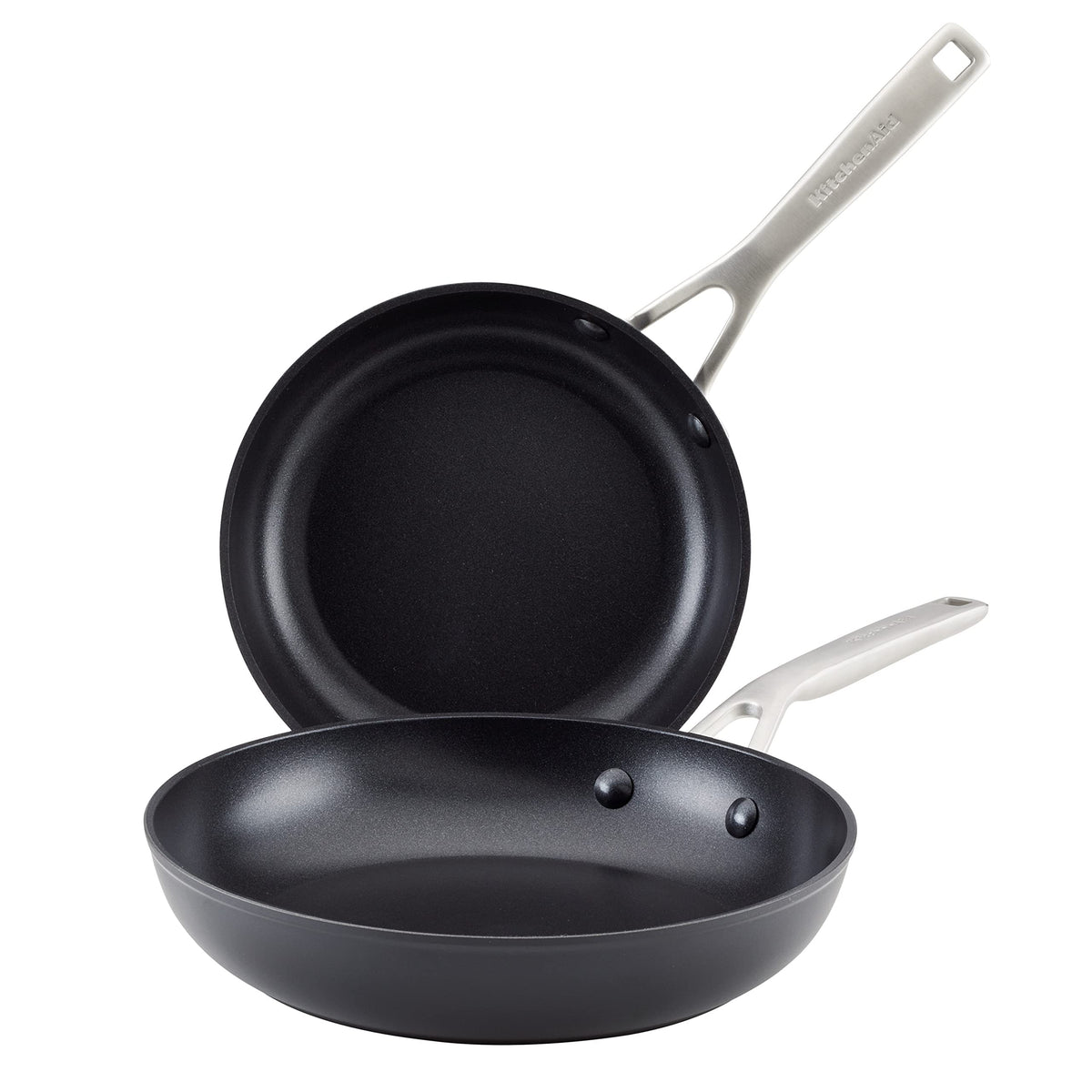 KitchenAid Hard-Anodized Nonstick Stir Fry Pan/Wok, 12.25-Inch, Matte Black