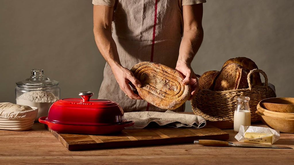 Le Creuset Enameled Cast Iron Oval Bread Oven, 11.5 inch, Sea Salt