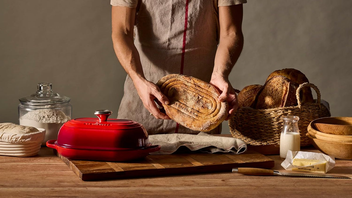 Le Creuset Enameled Cast Iron Oval Bread Oven, 11.5 inch, Sea Salt