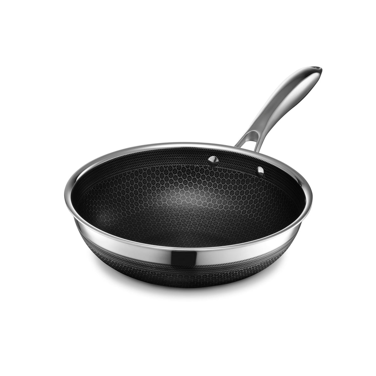 HexClad 10" Hybrid Nonstick Wok, Dishwasher and Oven Safe, Induction-Ready