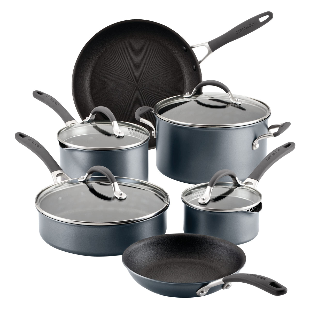 Circulon A1 Series Nonstick Induction Stir Fry Pan, 13.25-Inch, Graphite