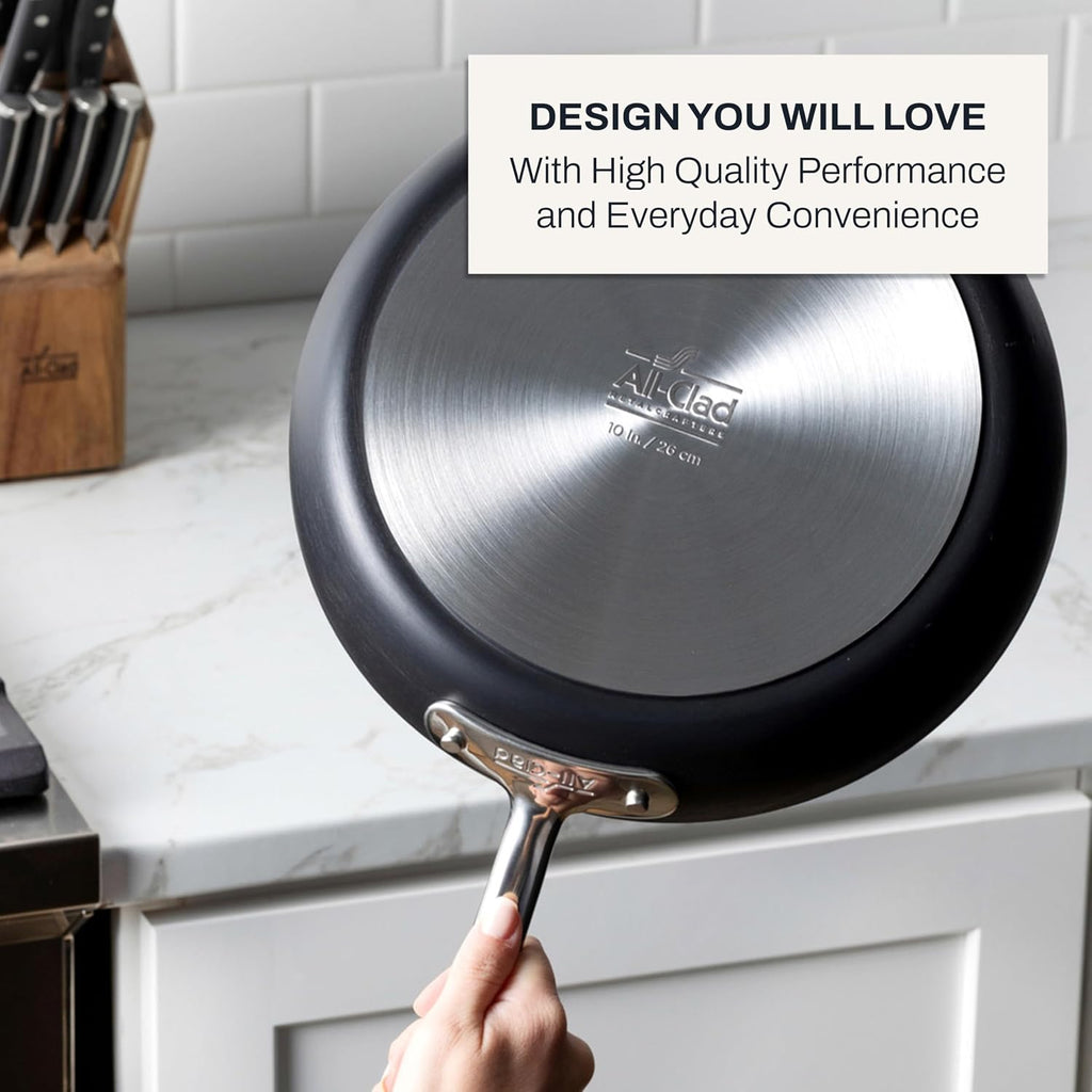 All-Clad HA1® Nonstick 12" Fry Pan with Lid, Induction Ready