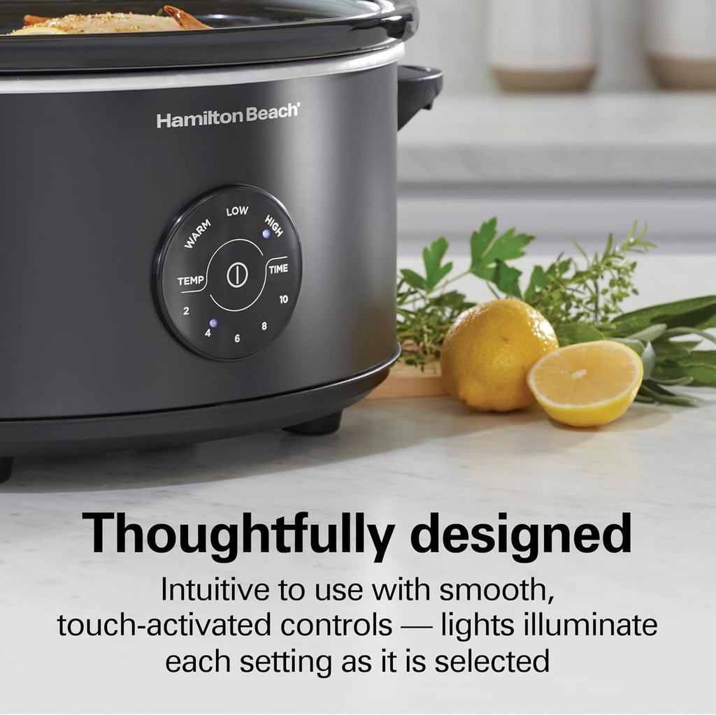 Hamilton Beach 7 Quart Set & Forget Portable Programmable Slow Cooker