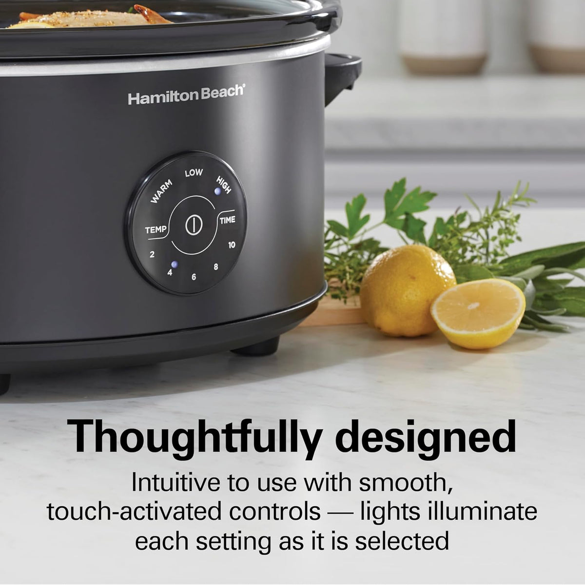 Hamilton Beach 7 Quart Set & Forget Portable Programmable Slow Cooker