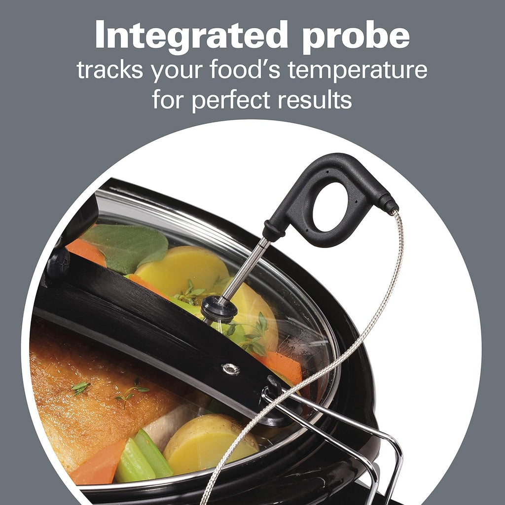 Hamilton Beach Portable 6 Quart Set & Forget Programmable Slow Cooker