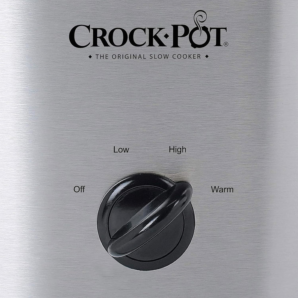 Crock-Pot Cook N Carry Oval Manual Portable Slow Cooker, Silver, 6-Quart