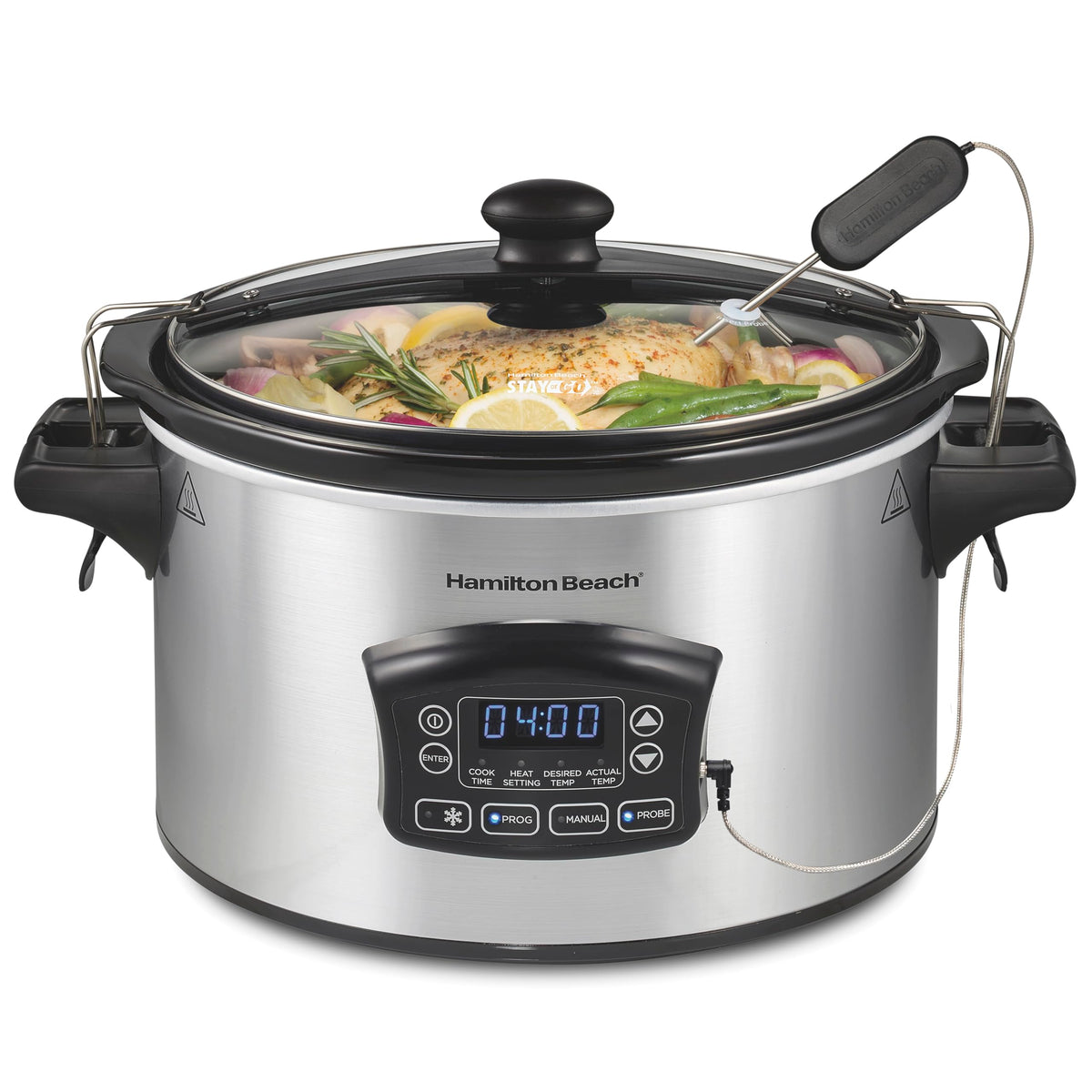 Hamilton Beach Portable 6 Quart Set & Forget Programmable Slow Cooker