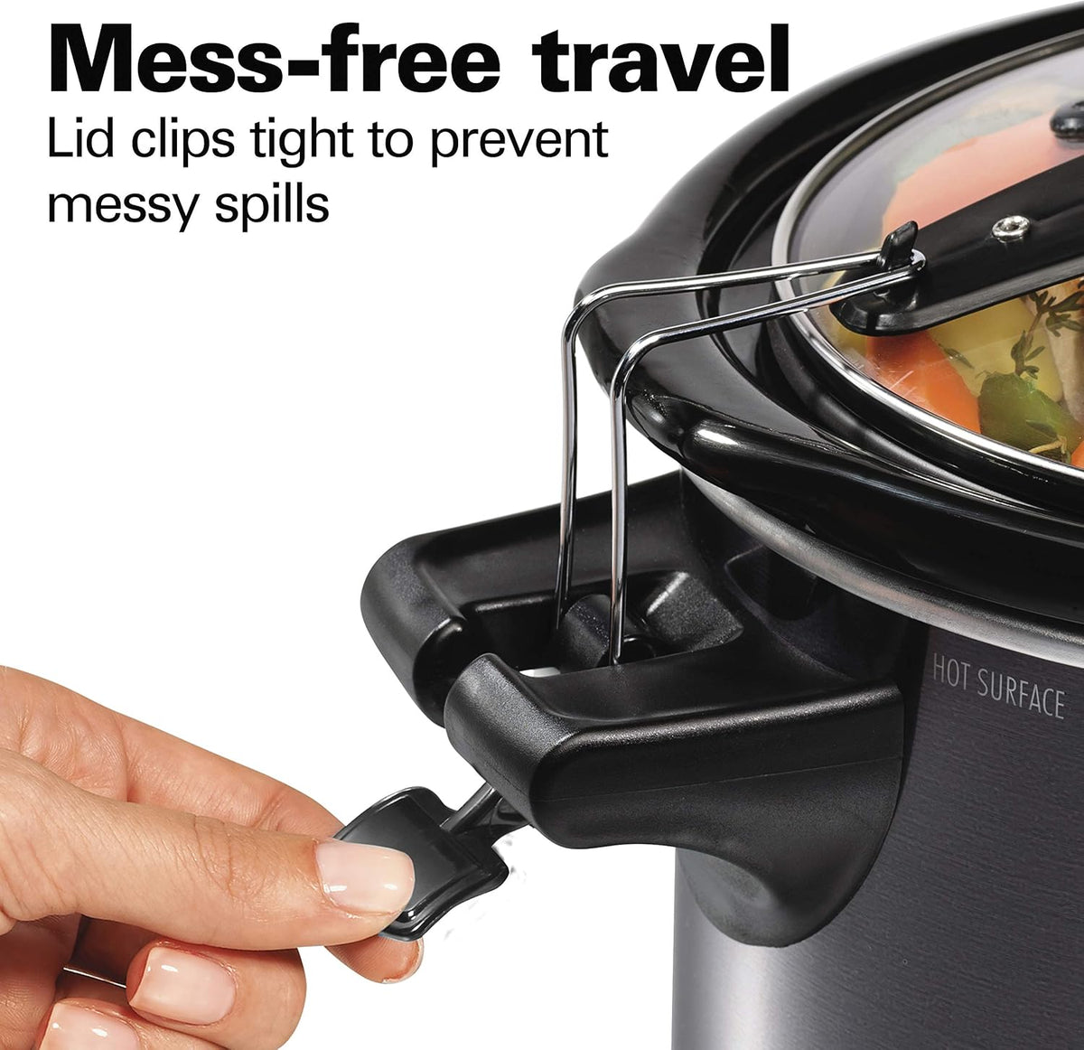 Hamilton Beach Portable 6 Quart Set & Forget Programmable Slow Cooker