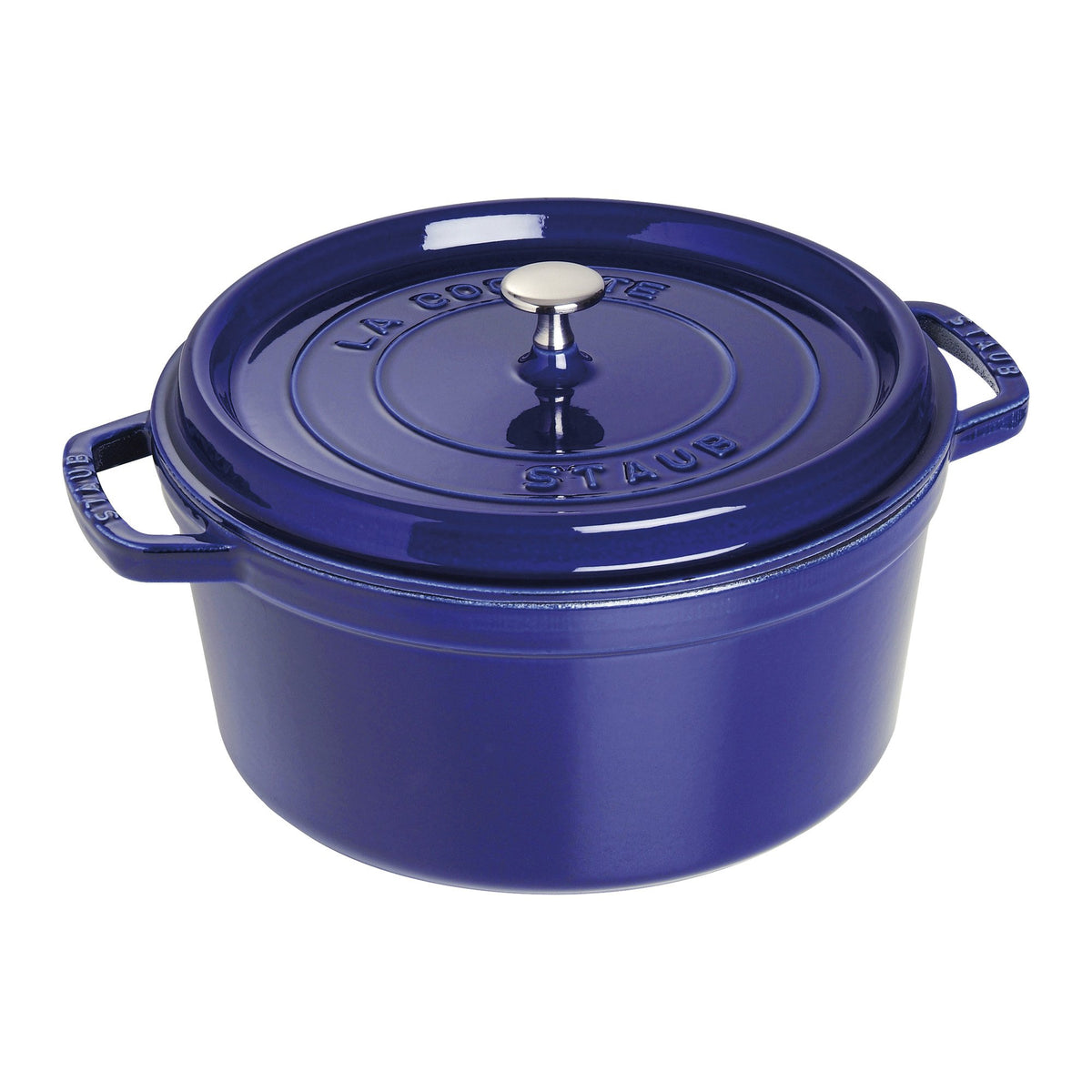 STAUB Cast Iron Round Cocotte, Dutch Oven, 2.75-quart, serves 2-3, Made in France, Cherry