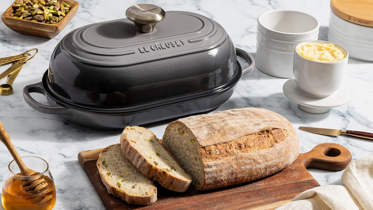 Le Creuset Enameled Cast Iron Oval Bread Oven, 11.5 inch, Sea Salt