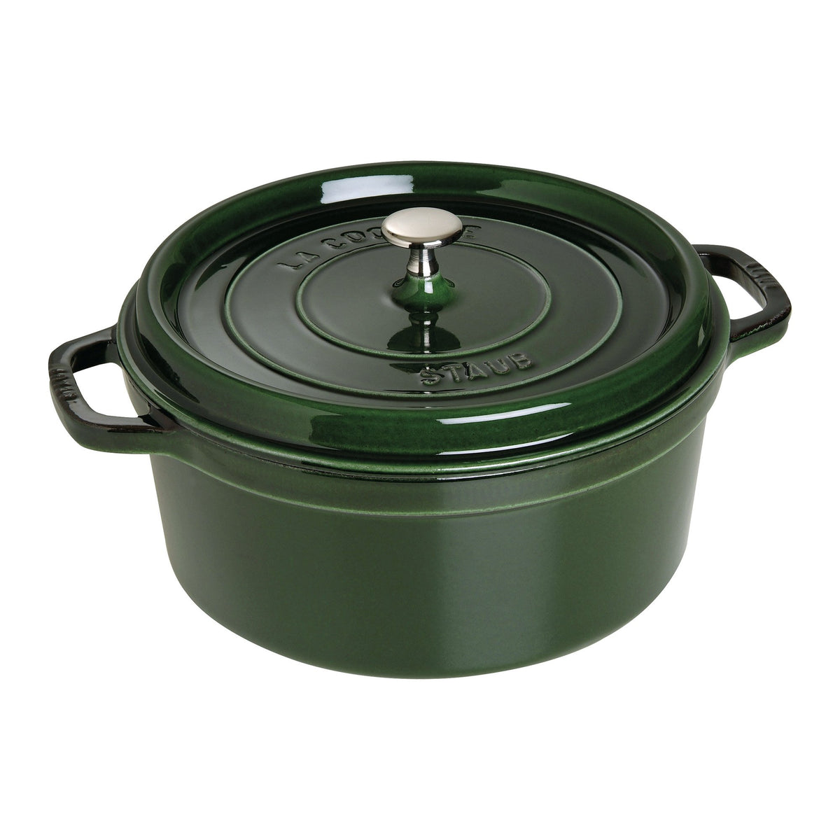 STAUB Cast Iron Round Cocotte, Dutch Oven, 2.75-quart, serves 2-3, Made in France, Cherry