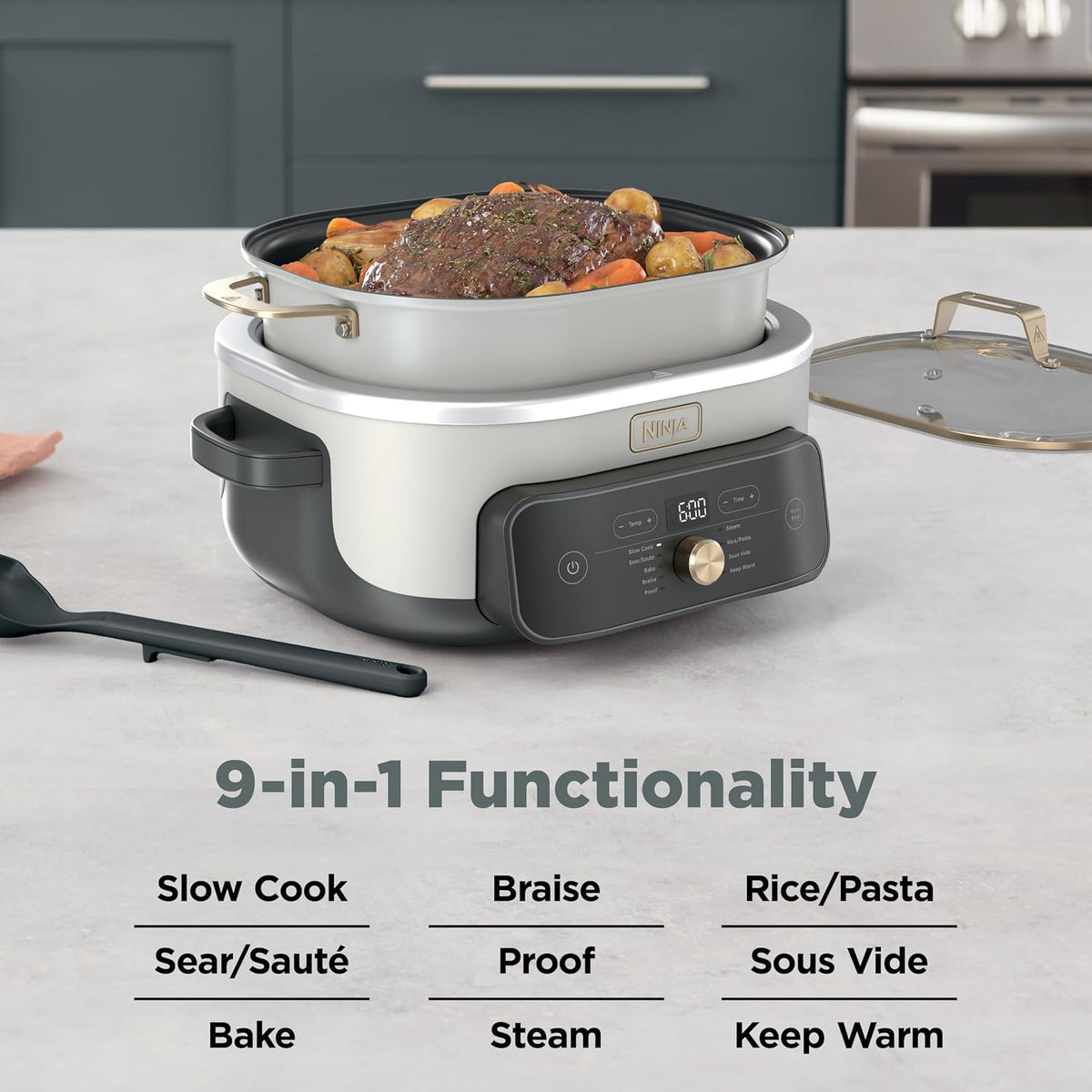 Ninja® PossibleCooker™ PRO Plus, 8.5-qt, Amazon Exclusive Bone & Champagne