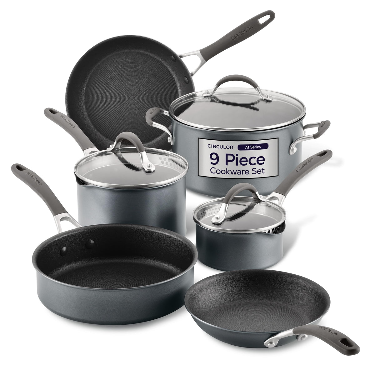 Circulon A1 Series Nonstick Induction Stir Fry Pan, 13.25-Inch, Graphite