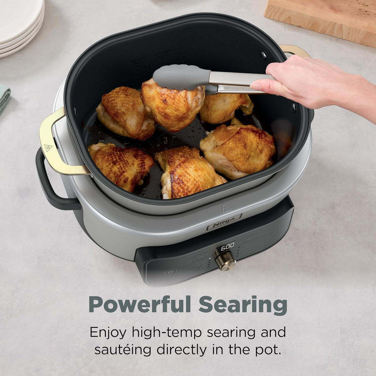 Ninja® PossibleCooker™ PRO Plus, 8.5-qt, Amazon Exclusive Bone & Champagne