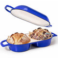 Double Dutch Oven for Sourdough Bread Baking, Cast Iron Dutch Oven [Red]
