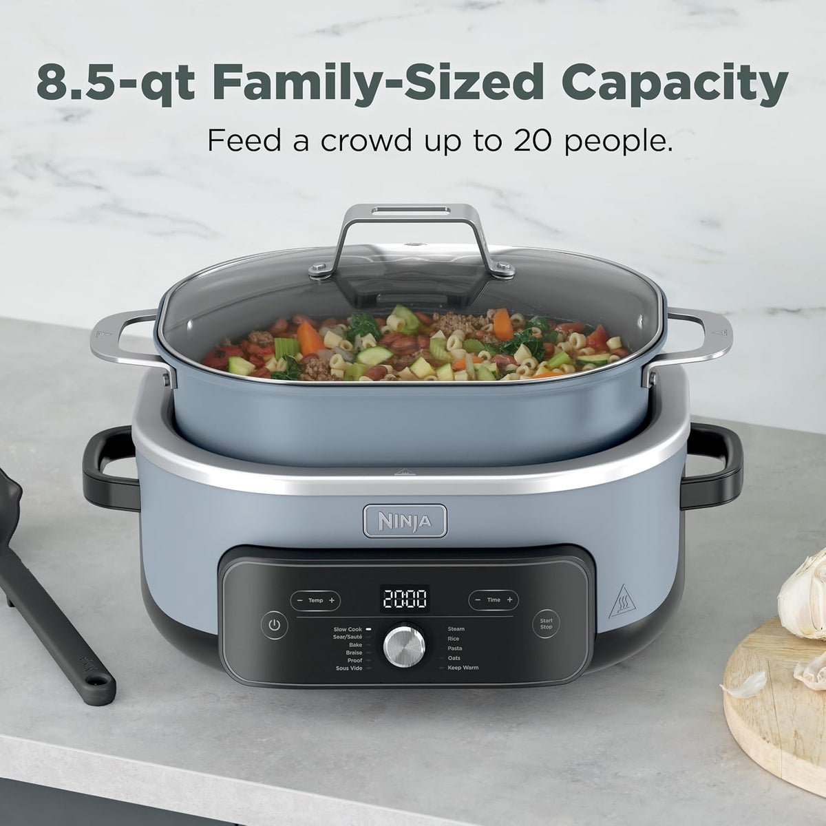 Ninja® PossibleCooker™ PRO Plus 11-in-1, 8.5-qt, Trace Blue, MC2002BL
