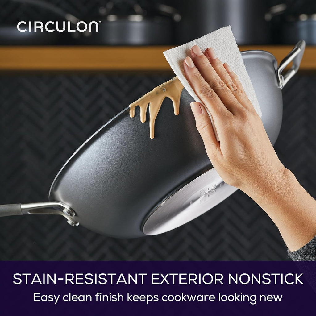 Circulon A1 Series Nonstick Induction Stir Fry Pan, 13.25-Inch, Graphite