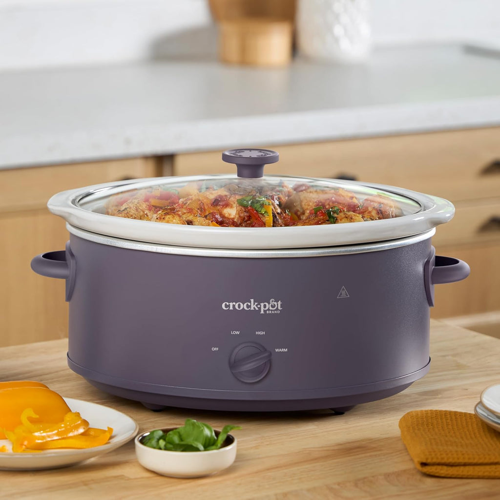 Crock-Pot® Design Series 7-Quart Manual Slow Cooker, Purple Potato
