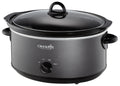 Crock-Pot 8-Quart Manual Slow Cooker, XL Family Size Serves 10+ People, Removable Stoneware with Warming Setting, Dishwasher Safe for Easy Cleanup, Red