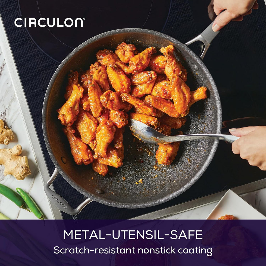 Circulon A1 Series Nonstick Induction Stir Fry Pan, 13.25-Inch, Graphite
