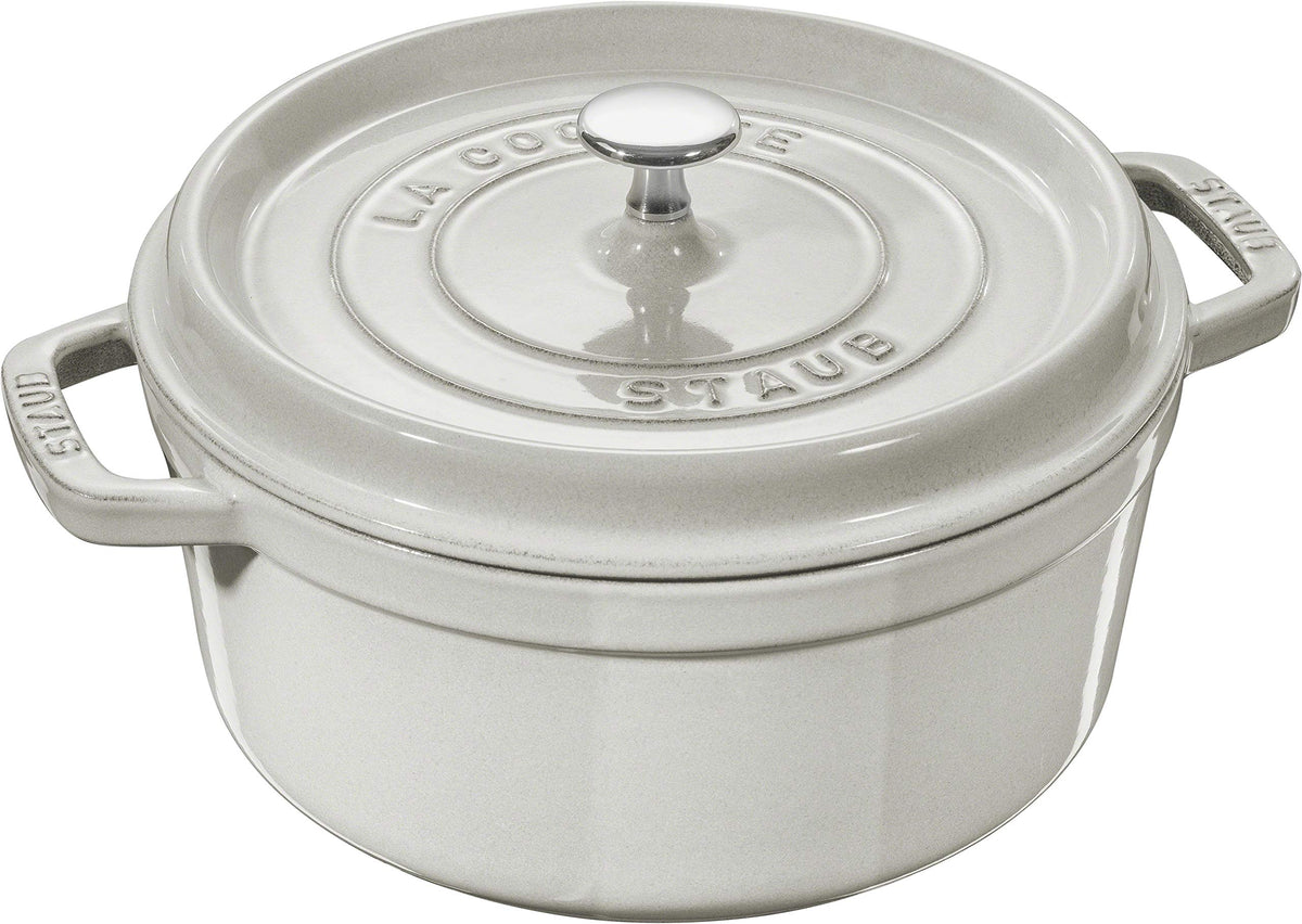 Staub Cast Iron 4-qt Round Dutch Oven - Citron
