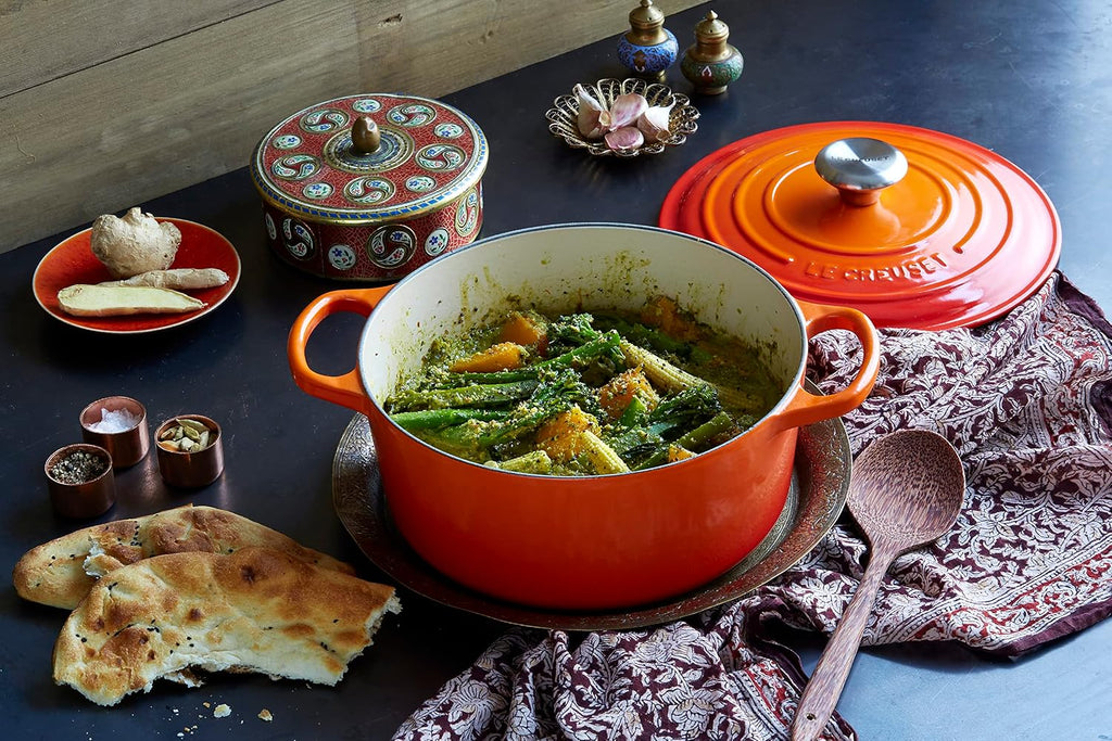 Le Creuset Enameled Cast Iron Round Dutch Oven, 5.5 qt., Flame
