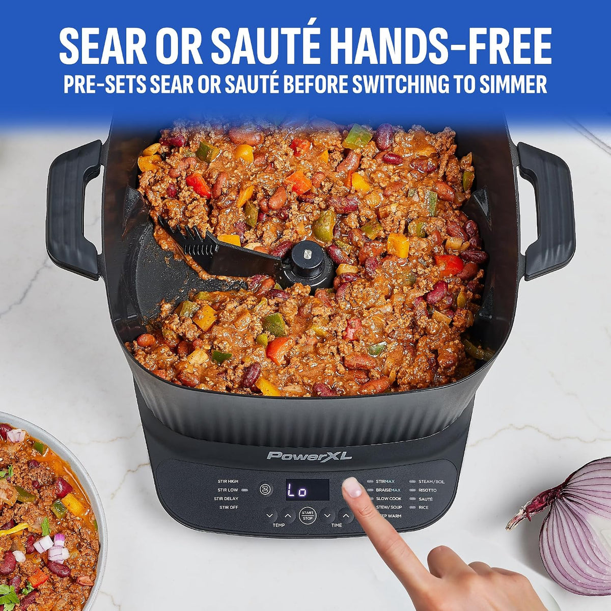STIRMAX DELUXE 7.5QT Digital Multi-Cooker with Auto Stir